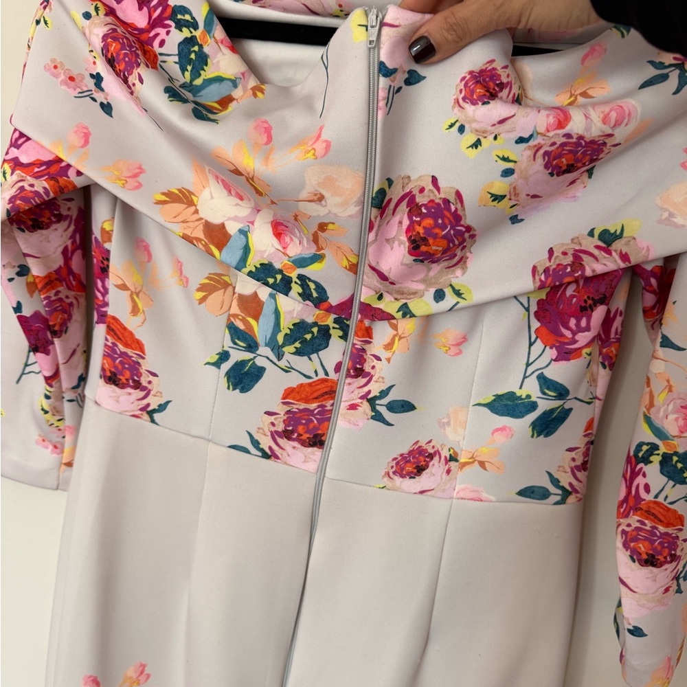 Asos Off-Shoulder midi Floral Dress - Picture 10 of 11